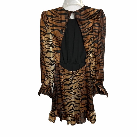 NWT LPA Deirdre Tiger Stripe Dress Animal Print - Picture 3 of 5